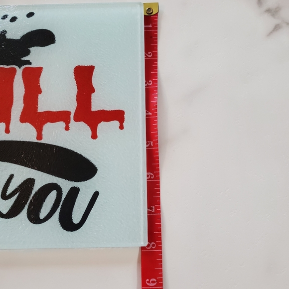 I WILL CUT You Glass Cutting Board - Picture 6 of 7